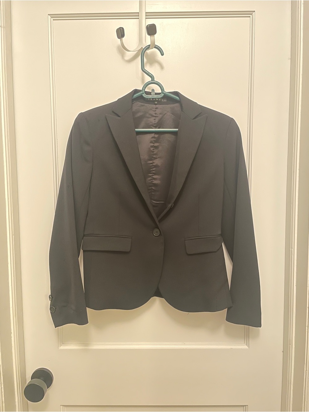 Theory Black Women's Single-Button Tailored Blazer
